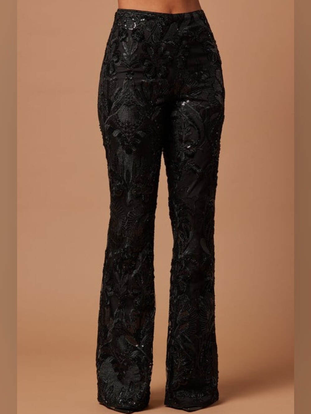 NWT NovaLuxe "Ava" sequined embellished pant, size L